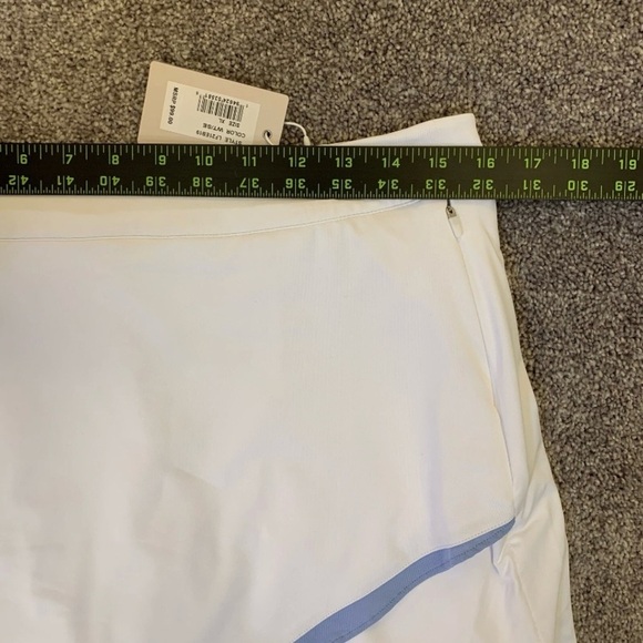 NWT $99 Peter Millar Womens White Blue Golf Laura Wrap Skort Pockets Size L - Picture 9 of 12
